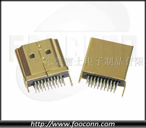 供应HDMI 19Pin 夹板式焊线*