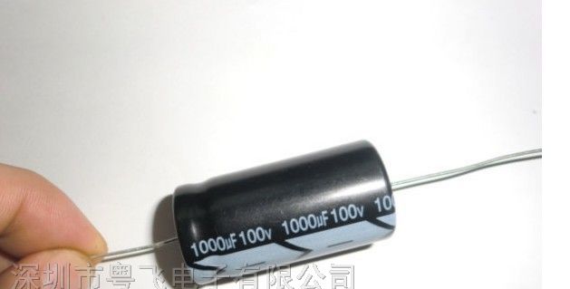 供应轴向电容 穿心无*性电解电容 1000uf 100v