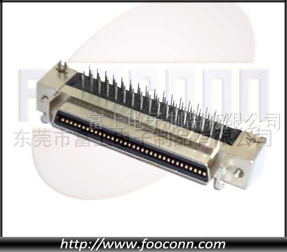 供应SCSI连接器插座|SCSI 68P 90度插板母头