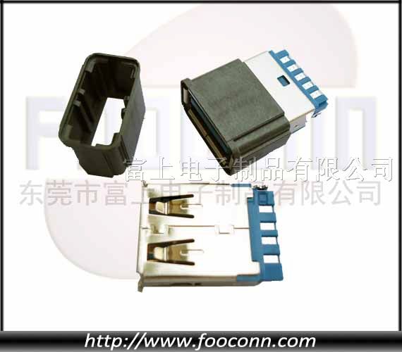 供应U* 3.0连接器|U* 3.0 AF/A母焊线带护套