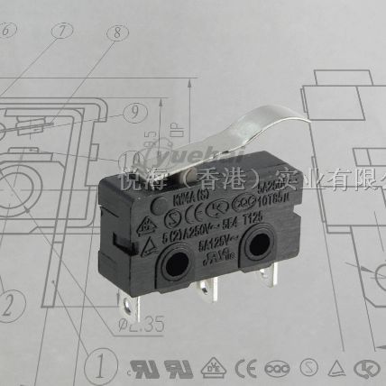 微动开关KW4A(S)-Z6BF200 5A 250VAC EK韩国UL CQC
