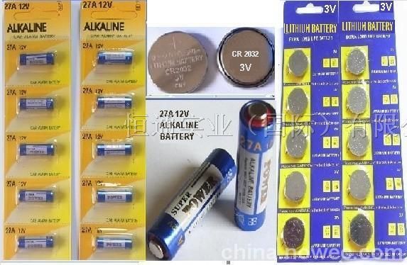 供应遥控器*AAA1.5V12V碱性电池3V锂电池