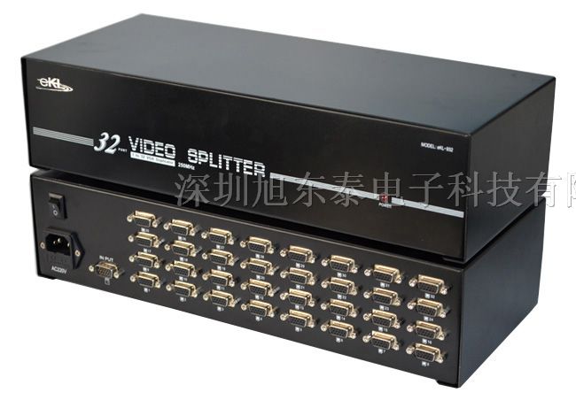 十六口VGA视频分配器，VGA分配器一拖十六，VGA分屏器