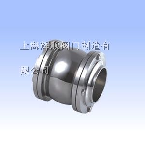 供应卫生级三片法兰式止回阀