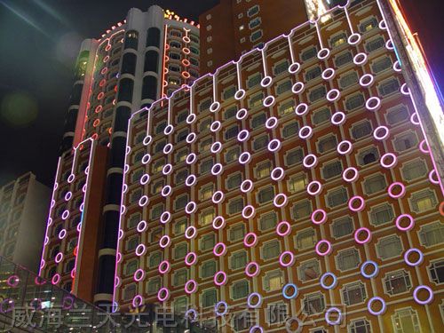 威海*LED线条灯 楼体亮化工程灯 安装