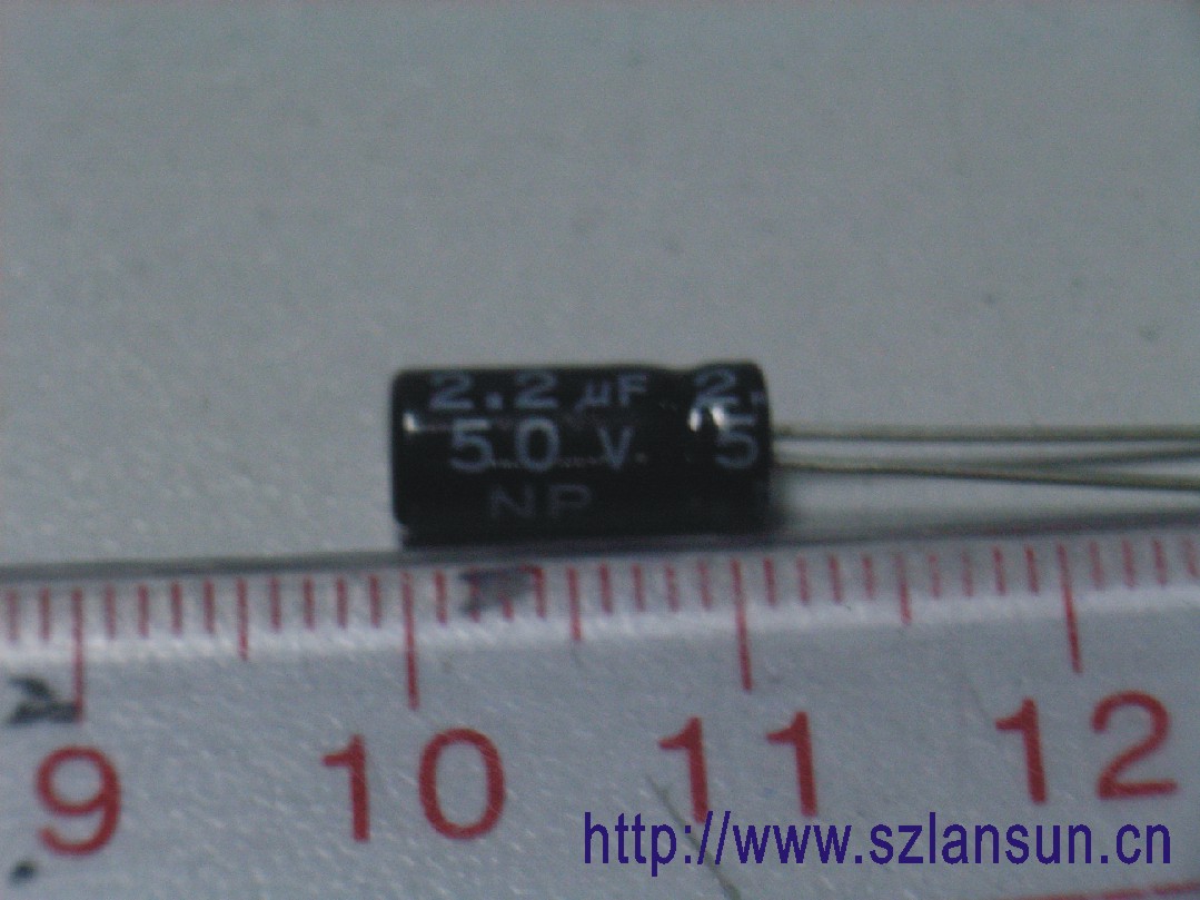 供应NP立式无*性电解电容2.2UF/50V
